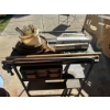 Image 4 : vintage industrial Metal Rolling Cart with Assorted Contents 