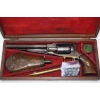 Image 1 : Antique Remington Model 1858 Army Revolver In .44 Caliber With Wood Case & Ammunition 