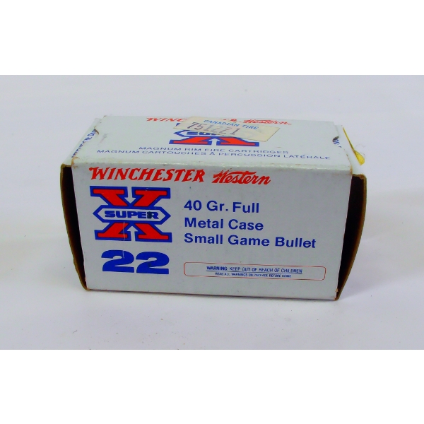 50 Rounds Winchester Super X 22 Magnum Ammunition 