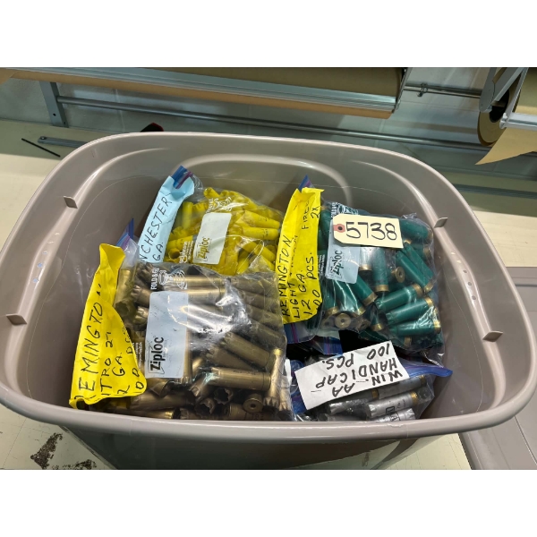 8kg Bin of Assorted Brand 12 Gauge & 20 Gauge Hulls