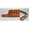 Image 1 : Reproduction Leather Broom Handle Mauser Holster with 2 Mag Pouch