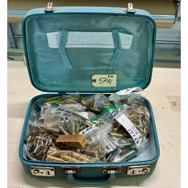 7.8kg Briefcase of Assorted Brand & Caliber Pistol & Rifle Shot Brass