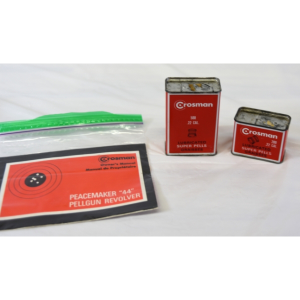 Box Lot - Crossman 2 Tins And A Manual