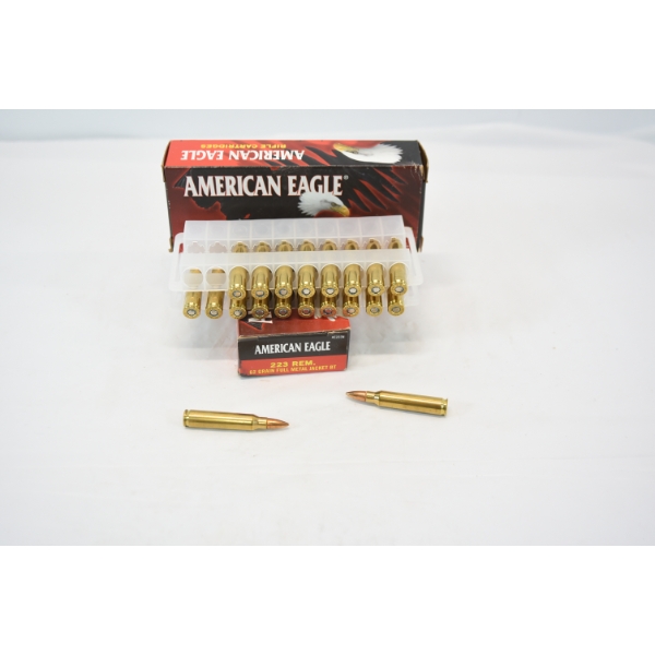 40 Rounds American Eagle 223 Rem Ammunition
