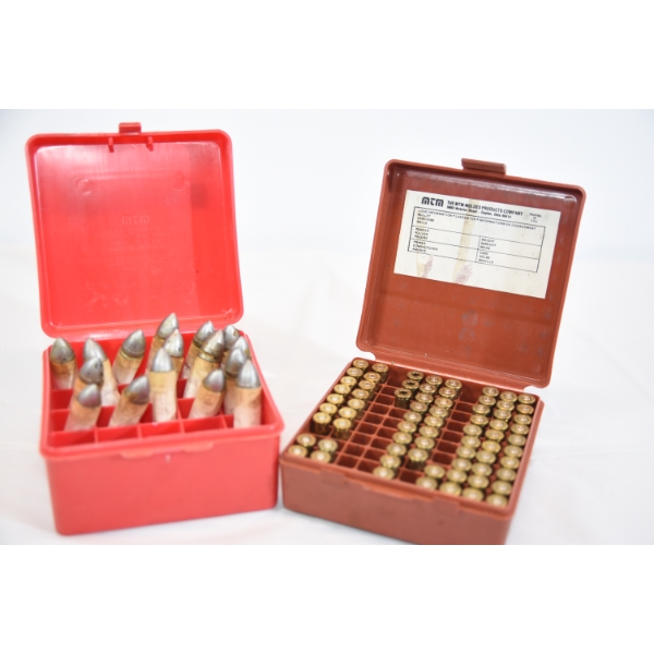 Box Lot Brass/Ammo & Cases