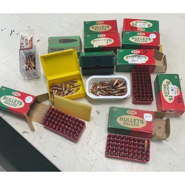 Large Quantity of Miscellaneous 270cal.   130gr. Projectiles