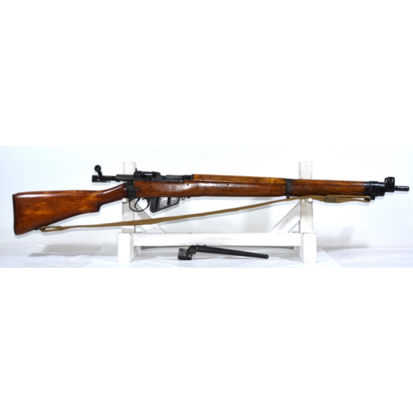 Lee Enfield No.4 MK1* US Property Marked Bolt Action 303 British Caliber Rifle With Bayonet & Sheath