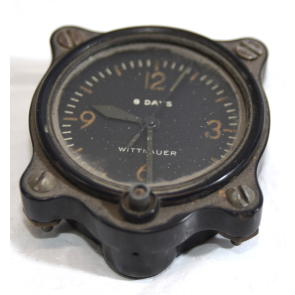 Vintage Wittnauer 8 Day Aircraft Cockpit Clock