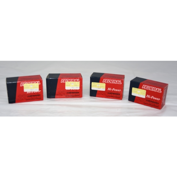 200 Rounds Federal Hi-Power .22 LR Caliber Ammunition