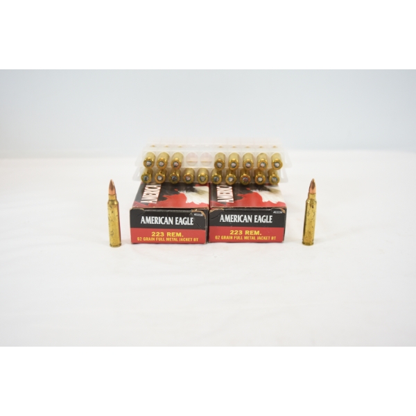 40 Rounds American Eagle 223 Rem Ammunition