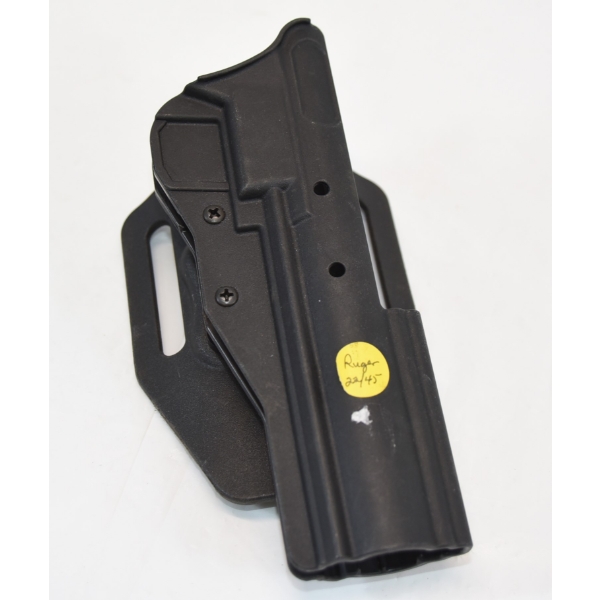 TdLabs Molded Hard Black HandGun Holster OWB Belt Attached For Ruger 22