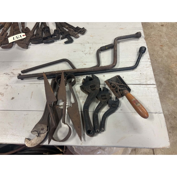 Vintage Adjustable Wrenches, Shears & Hand Tools