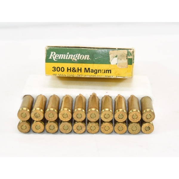 20 Rounds Remington 300 H&H 180gr PTS PT Factory Ammunition