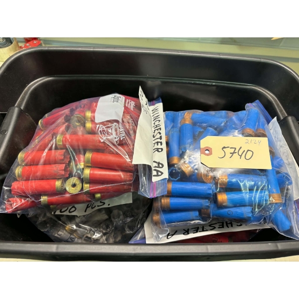 5kg Bin of Assorted Brand 12 Gauge Hulls 