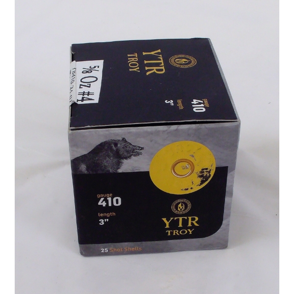 25 Rounds YTR Troy 410 Gauge 3" Ammunition