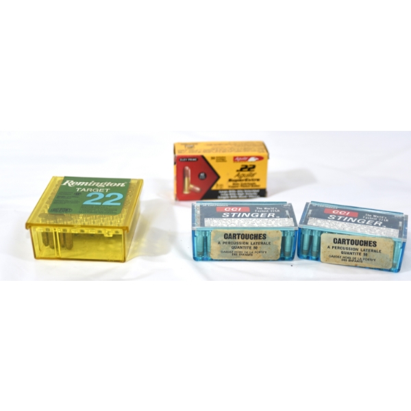 180 Rounds Assorted Brands .22 LR Caliber Ammunition