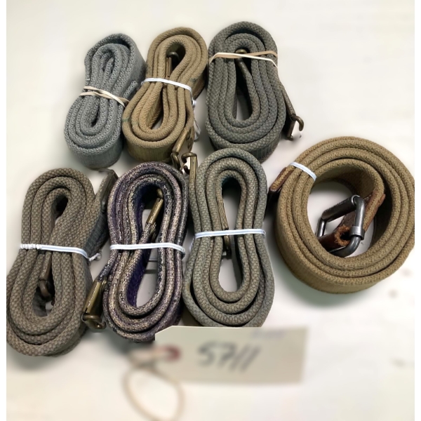 Box Lot Of 7 Assorted Firearm Slings