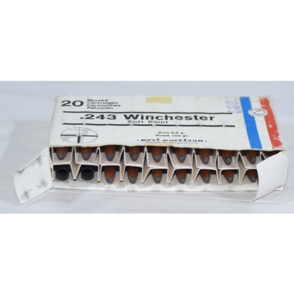18 Rounds Prvi Partizan .243 Winchester 100gr Ammunition 