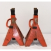 Image 2 : 2 Red Steel Jack Stands