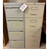 Image 5 : Mahogany Oak L-Shaped Desk & Filing Cabinets 