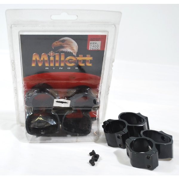 Millett & See Thru Rings for Remington 7400/7600