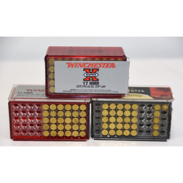 111 Rounds Mixed 17 HMR  Ammunition