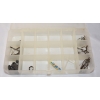 Image 4 : Box Lot of Misc Fishing Lures Includes 3 Small compartment Cases and A 2 Sided Carrying Case 