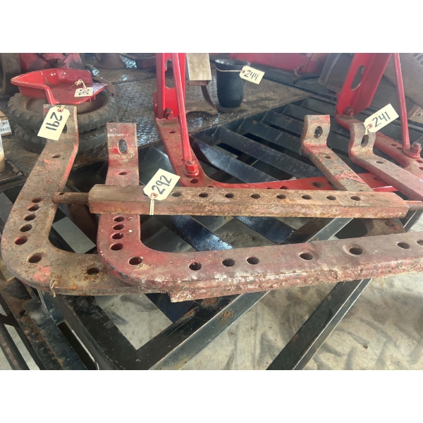 Vintage Red Tractor U-Frame Drawbar Support / Hitch Bracket