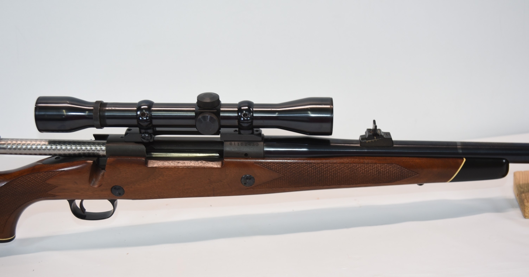 Winchester Model 70 Bolt Action .375 H&H Magnum Caliber Rifle With Scope