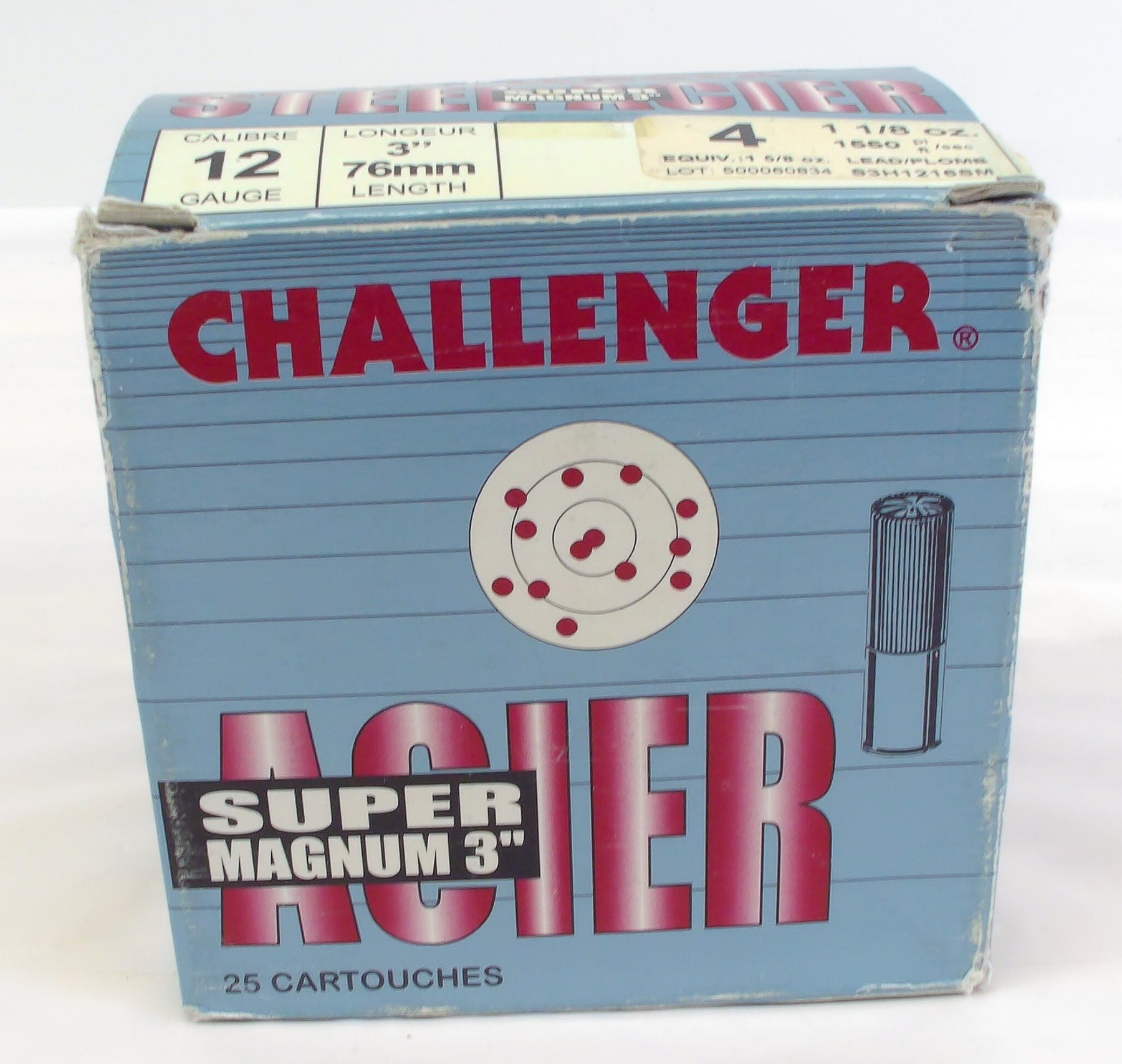 25 Rounds Challenger Steel Acier 12 Gauge 3