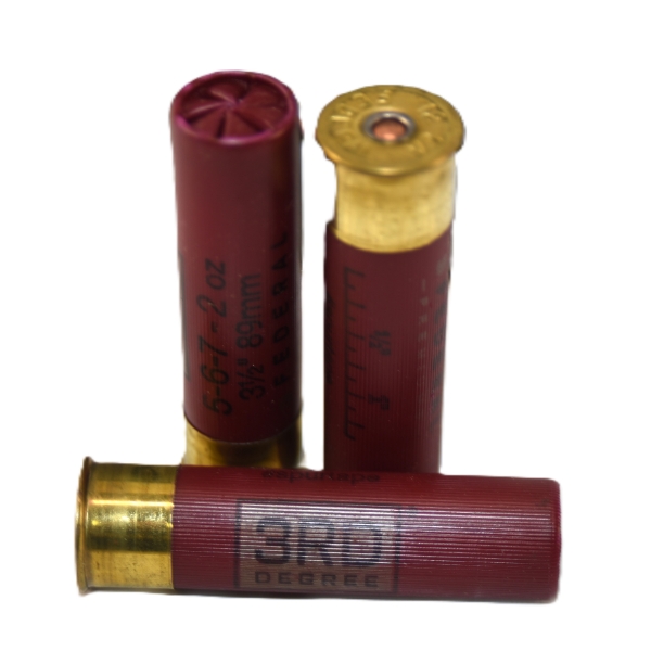 5 Rounds Federal Premium® 3rd Degree 12 Gauge 3" #5,6,7 Turkey Shotgun Ammunition