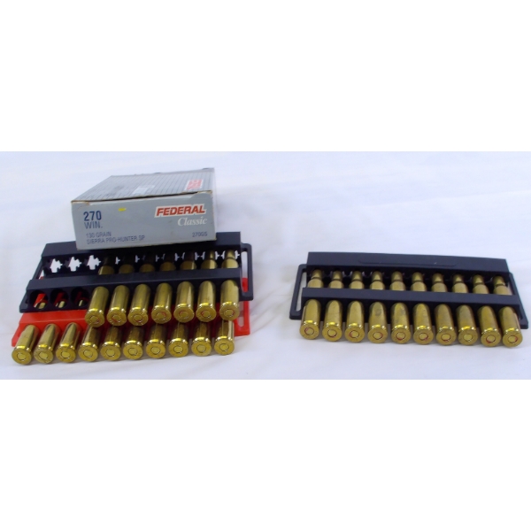 27 Rds. Federal 270 Win.130gr. Ammunition