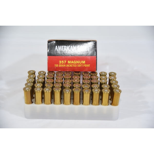50 Rounds American Eagle 357 Magnum 158gr JSP Ammunition 