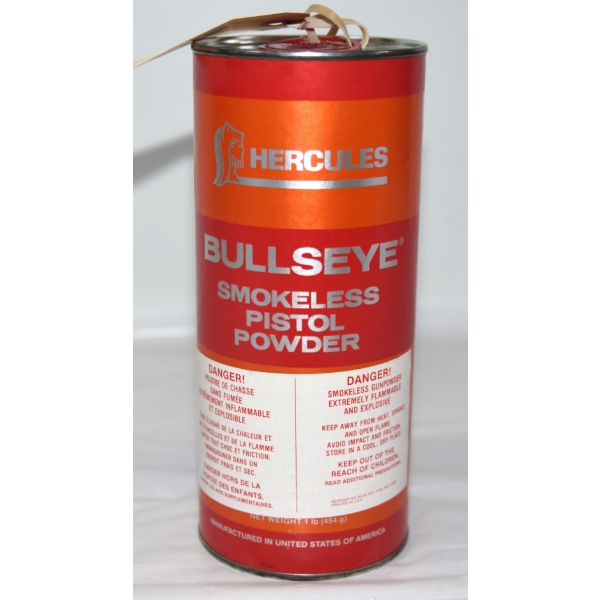 560 Grams Container Of HERCULES Bullseye Smokeless Pistol Powder