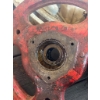 Image 1 : Vintage Red Cast Iron 3-Spoke Wheel Hub / Centre with Bearing, Possibly IH