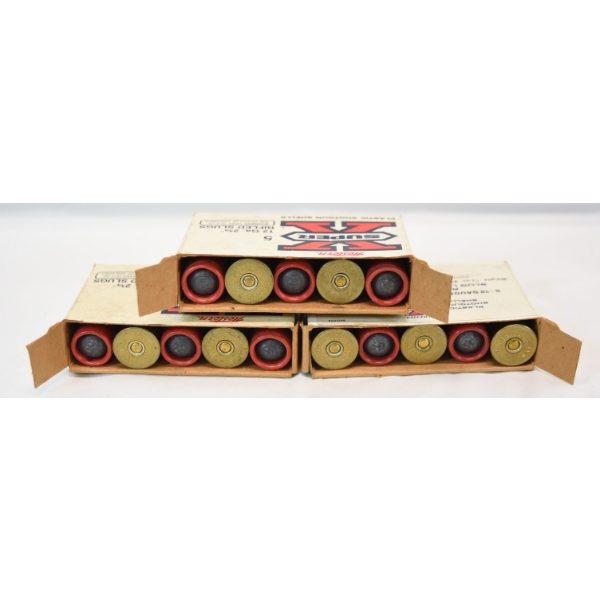 15 Rds. Winchester 12ga. 2-3/4". 7/8oz Rifled Slugs