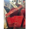 Image 2 : Red Sheet Steel Tractor Battery Box with Hold-Down Frame & Latch