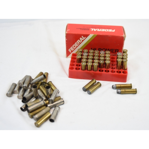 37 Rounds 357 mag reloaded ammunition & 29 pieces 357 Mag Shot Brass