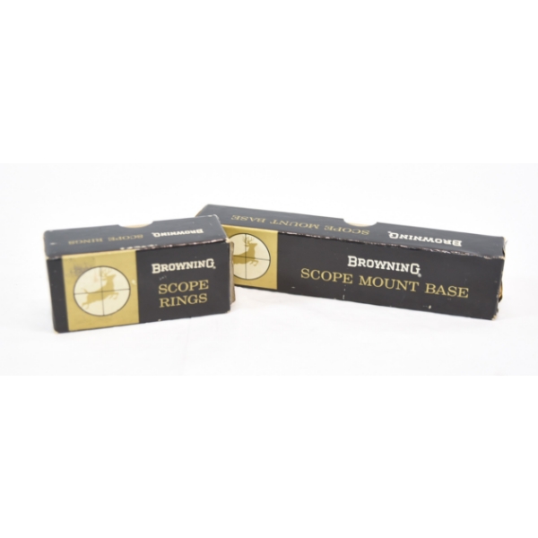 Original Browning 1” Rings and base as new in box for Browning Auto Rifle
