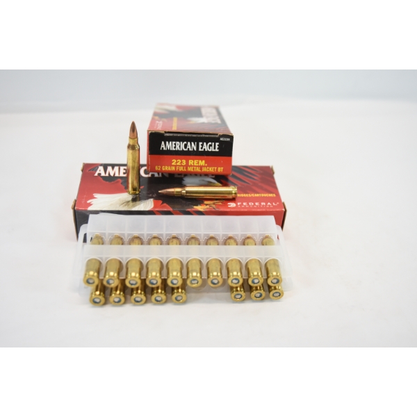 40 Rounds American Eagle 223 Rem Ammunition