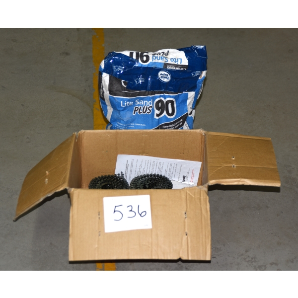 Box Lot of Nails and Compound