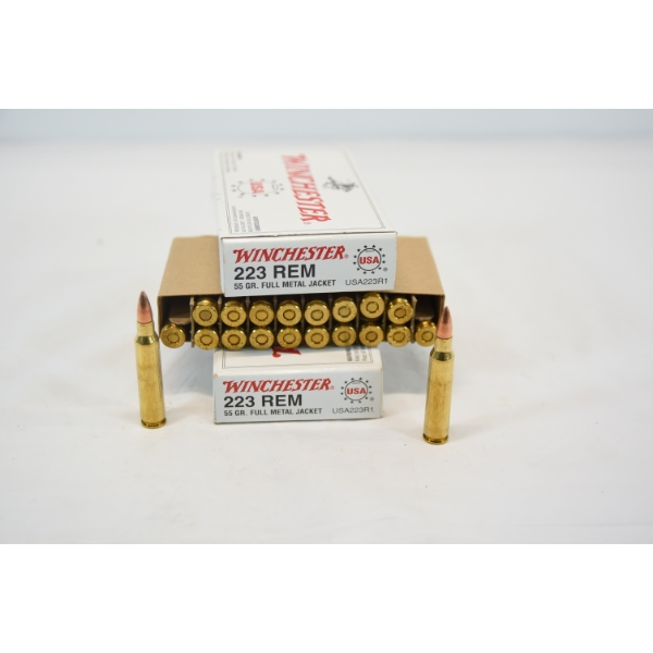 40 Rounds Winchester 223 Rem Ammunition