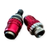 Image 2 : Pair of Red Anodized Reloading Dies with Toothed Lock Rings