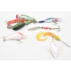Image 4 : Box Lot Vintage Ok-Doke Fishing Lure, Crank Baits & New Loop Fishing Hoodie Size XL