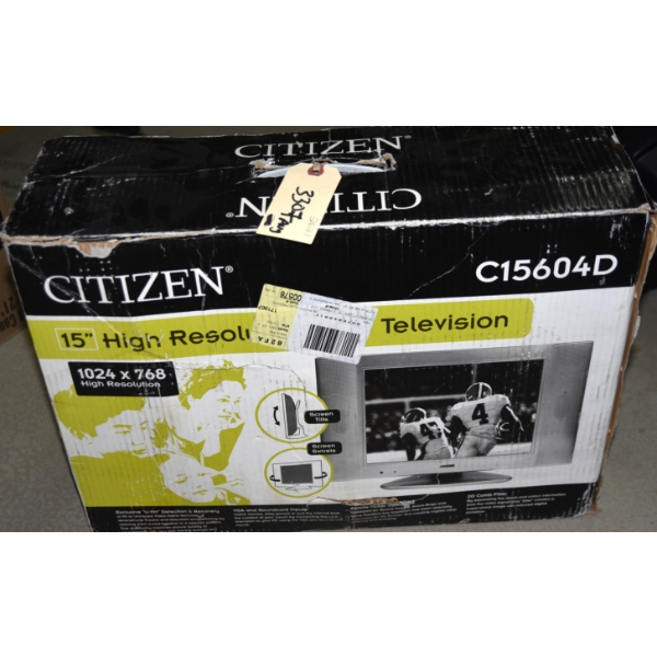 Citizen 15" High Resolution Television 1024 x 768  