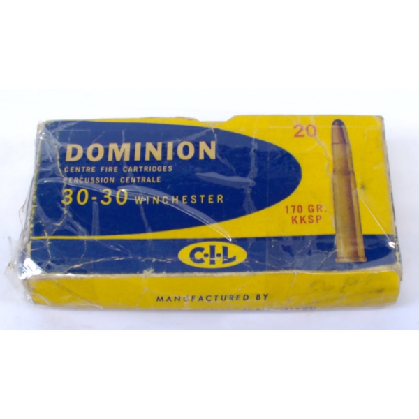 20 Rounds Dominion 30-30 170gr. KKSP Ammunition