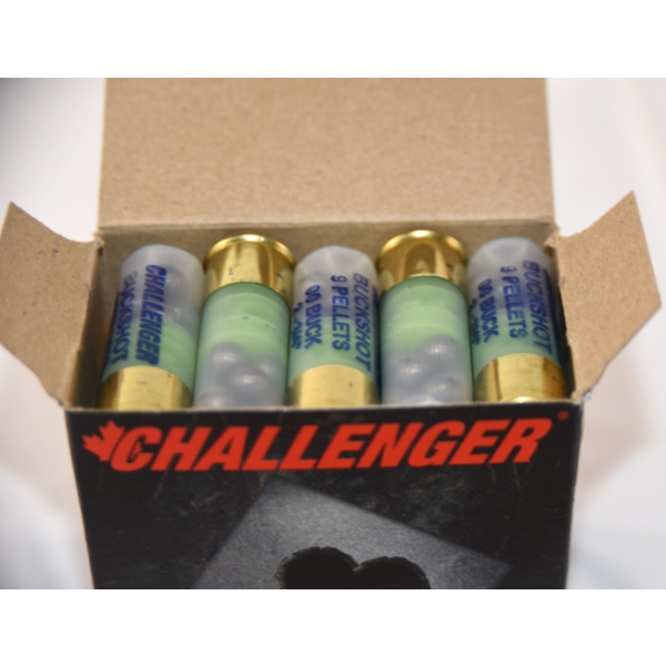 25 Rounds Challenger Buckshot 12 GA 00 Buck Shot