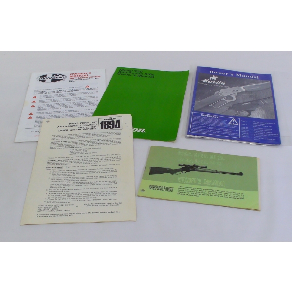 Box Lot Firearm Owner's Manuals