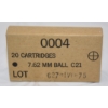 Image 1 : 20 Rounds Unknown Brand 7.62mm Ball C21 Ammunition