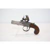 Image 3 : Antique John & William Calvert .48 Caliber Flintlock Pocket Pistol With Wood Case